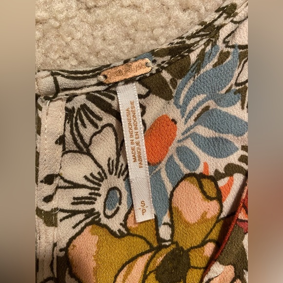 NWOT Free People “Backyard Party” Floral High Low Tunic Dress Size S - Picture 10 of 16